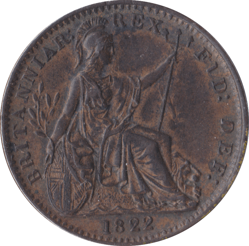 1822 FARTHING ( AUNC )