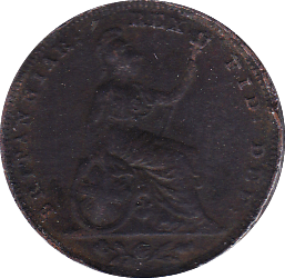 1826 FARTHING ( F ) - Farthing - Cambridgeshire Coins