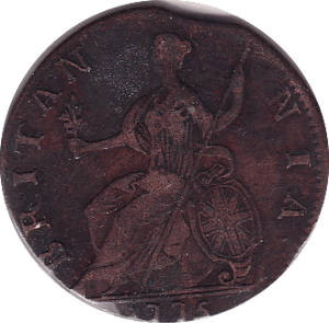 1775 HALFPENNY ( VF )