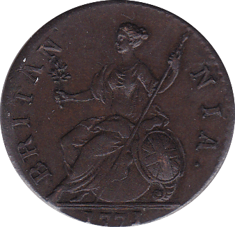 1771 HALFPENNY ( EF )