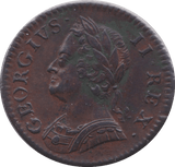 1754 FARTHING ( GVF ) B