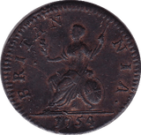 1754 FARTHING ( EF )