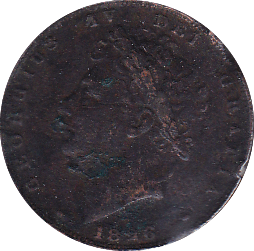 1826 FARTHING ( F ) - Farthing - Cambridgeshire Coins