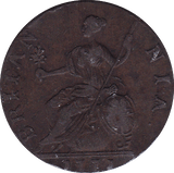 1771 HALFPENNY ( VF  ).