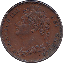 1825 FARTHING ( EF ) - Farthing - Cambridgeshire Coins