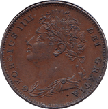 1825 FARTHING ( EF ) - Farthing - Cambridgeshire Coins