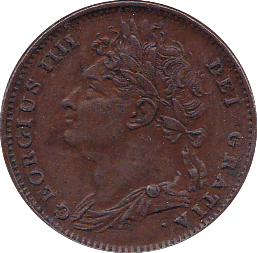 1825 FARTHING ( GEF ) - Farthing - Cambridgeshire Coins