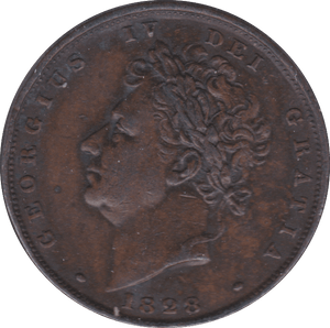 1828 FARTHING ( GVF ) - Farthing - Cambridgeshire Coins