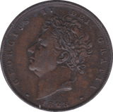 1828 FARTHING ( GVF ) - Farthing - Cambridgeshire Coins