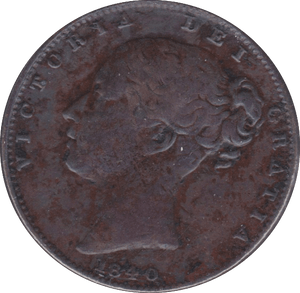 1840 FARTHING ( F ) - Farthing - Cambridgeshire Coins