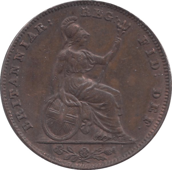 1840 FARTHING ( AUNC ) - Farthing - Cambridgeshire Coins