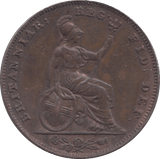 1840 FARTHING ( AUNC ) - Farthing - Cambridgeshire Coins