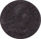 1773 HALFPENNY ( GVF )