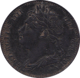 1822 FARTHING ( EF )