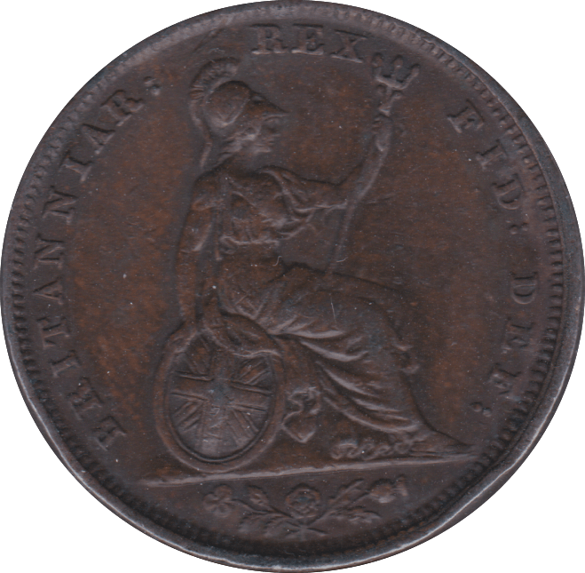 1828 FARTHING ( GVF ) - Farthing - Cambridgeshire Coins