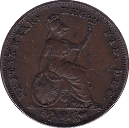 1839 FARTHING ( EF ) - Farthing - Cambridgeshire Coins