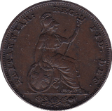 1839 FARTHING ( EF ) - Farthing - Cambridgeshire Coins