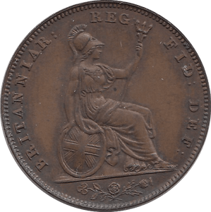 1839 FARTHING ( EF ) C - Farthing - Cambridgeshire Coins