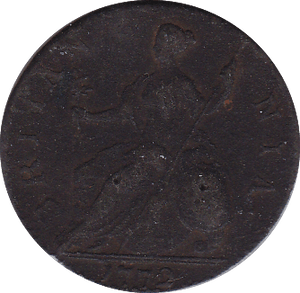 1772 HALFPENNY ( F )