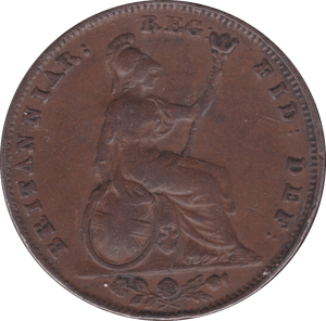 1843 FARTHING ( F ) - Farthing - Cambridgeshire Coins