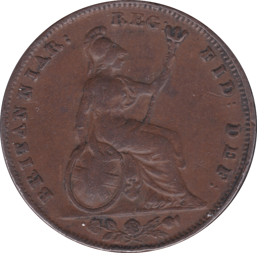 1843 FARTHING ( F ) - Farthing - Cambridgeshire Coins