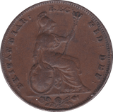 1843 FARTHING ( F ) - Farthing - Cambridgeshire Coins