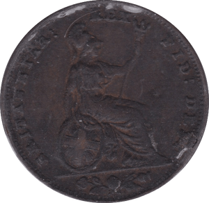 1835 FARTHING ( F ) - Farthing - Cambridgeshire Coins