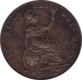 1838 FARTHING ( EF ) C - Farthing - Cambridgeshire Coins