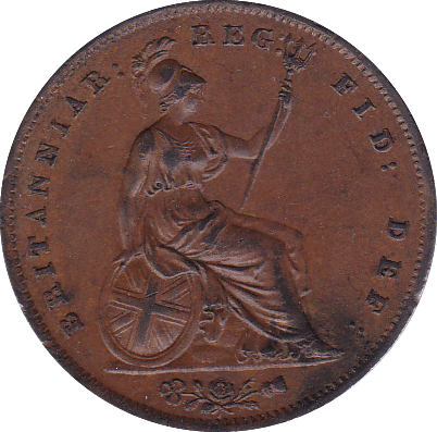 1854 PENNY ( AUNC ) C - Penny - Cambridgeshire Coins