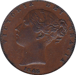 1848 FARTHING ( GEF ) - Farthing - Cambridgeshire Coins