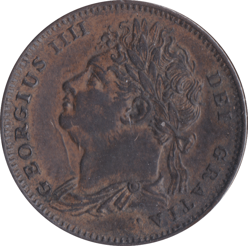 1822 FARTHING ( AUNC )