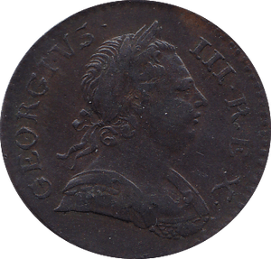 1773 HALFPENNY ( VF ) B