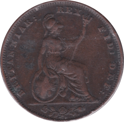 1837 FARTHING ( F ) - Farthing - Cambridgeshire Coins