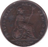 1837 FARTHING ( F ) - Farthing - Cambridgeshire Coins