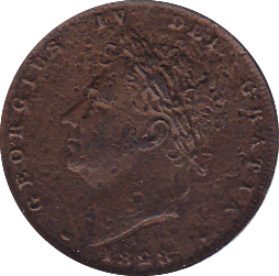 1828 FARTHING ( EF ) PITTING - Farthing - Cambridgeshire Coins