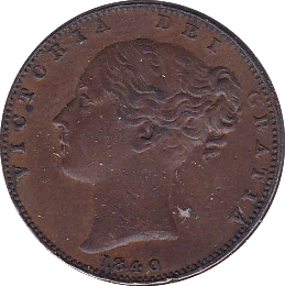 1840 FARTHING ( EF ) - Farthing - Cambridgeshire Coins