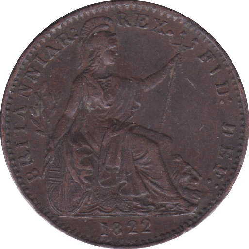 1822 FARTHING ( GVF )