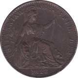 1822 FARTHING ( GVF )