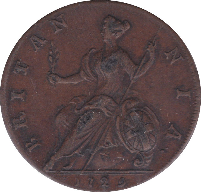 1729 HALFPENNY ( GVF )