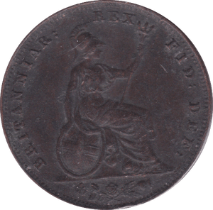 1835 FARTHING ( VF ) - Farthing - Cambridgeshire Coins