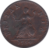 1754 FARTHING ( GVF ) B