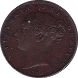 1838 FARTHING ( EF ) - Farthing - Cambridgeshire Coins