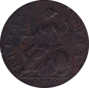 1770 HALFPENNY ( VF ) B