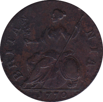 1770 HALFPENNY ( VF ) B