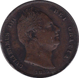 1835 FARTHING ( VF ) B - Farthing - Cambridgeshire Coins