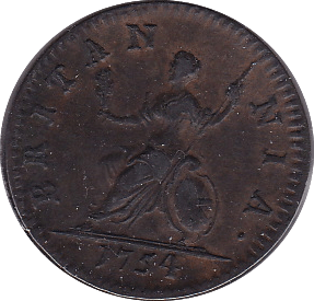 1754 FARTHING ( GVF )