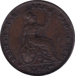 1835 FARTHING ( VF ) B - Farthing - Cambridgeshire Coins