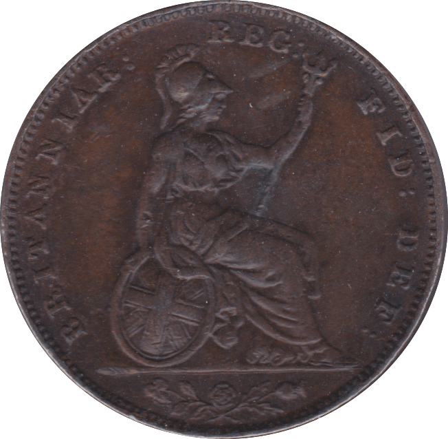 1853 FARTHING ( EF ) C - Farthing - Cambridgeshire Coins