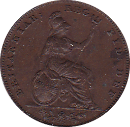 1839 FARTHING ( EF ) B - Farthing - Cambridgeshire Coins