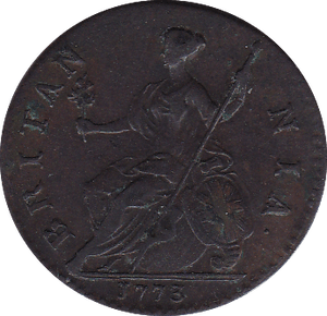 1773 HALFPENNY ( VF ) B